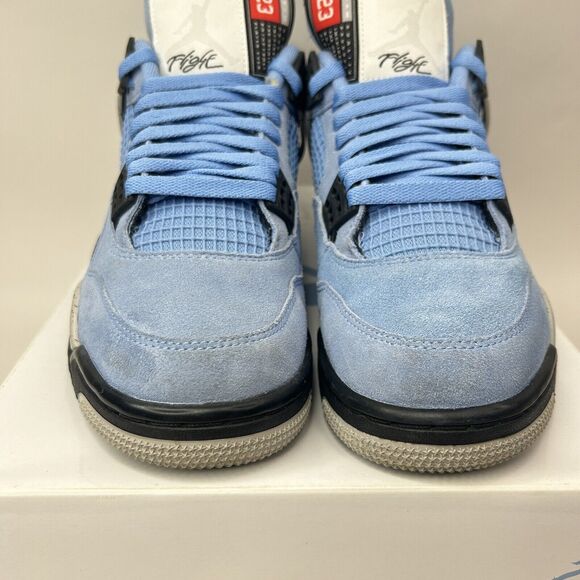 Nike Shoes Air Jordan 4 Retro “University Blue/UNC” 2023 - Picture 3 of 9